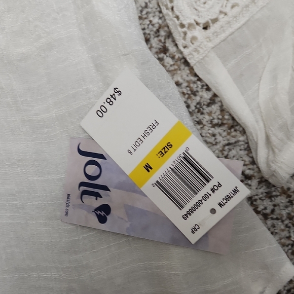 Women's Jolt Cream Lace Accent Blouse - Picture 3 of 4